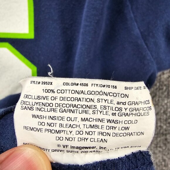 Seattle Seahawks Tshirt Mens XL Blue Short Sleeve NFL Football #25 Sherman - Picture 9 of 9